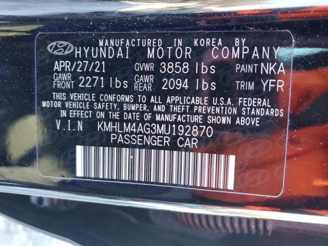 KMHLM4AG3MU192870 | 2021 HYUNDAI ELANTRA SE