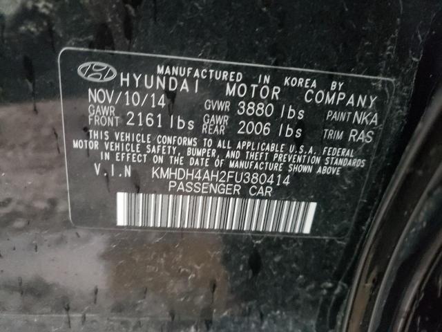 KMHDH4AH2FU380414 | 2015 HYUNDAI ELANTRA SE