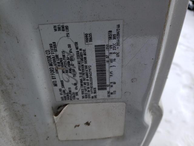 2005 Ford Ranger VIN: 1FTYR10U35PA57972 Lot: 38385084