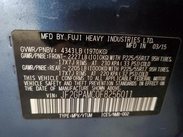 2015 SUBARU XV CROSSTR JF2GPAMC0F8256011