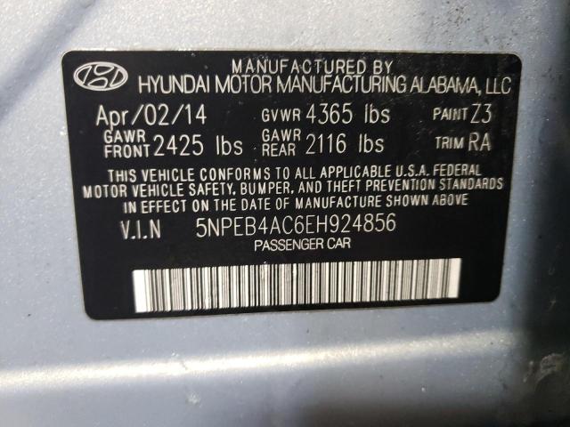 5NPEB4AC6EH924856 | 2014 HYUNDAI SONATA GLS