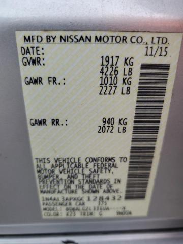 1N4AL3APXGC128432 | 2016 NISSAN ALTIMA 2.5