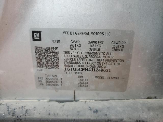 2018 GMC CANYON SLE - 1GTG5CEN4J1249631