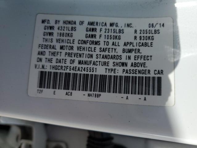 1HGCR2F54EA245551 | 2014 HONDA ACCORD SPO