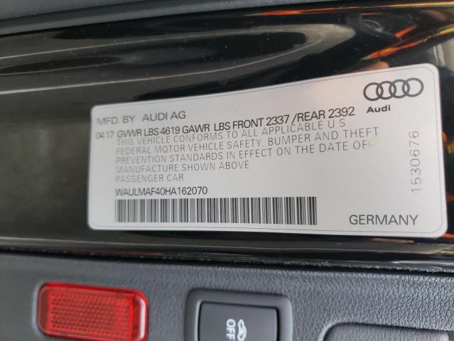 WAULMAF40HA162070 2017 AUDI A4 - Image 12