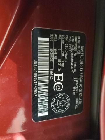 2021 NISSAN QASHQAI JN1BJ1BW0MW442652