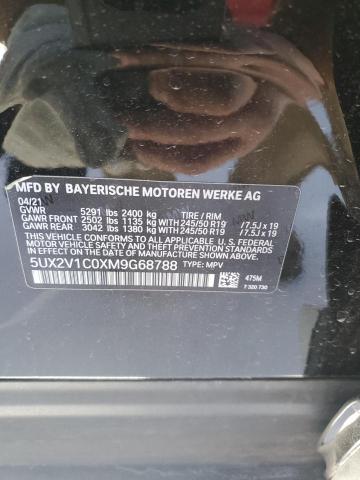 2021 BMW X4 XDRIVE3 - 5UX2V1C0XM9G68788