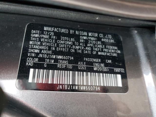 JN1BJ1AW1MW660794 | 2021 NISSAN ROGUE SPOR