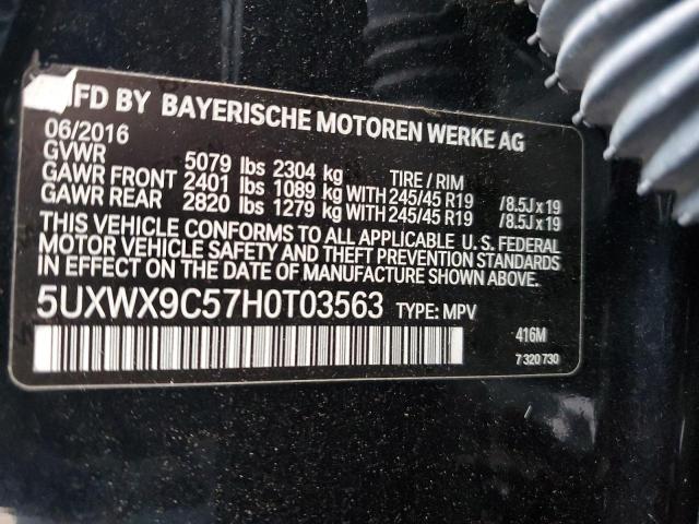 5UXWX9C57H0T03563 2017 BMW X3, photo no. 12