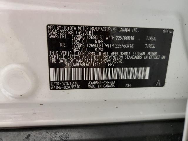 2T3DWRFV8LW094121 | 2020 TOYOTA RAV4 LIMIT