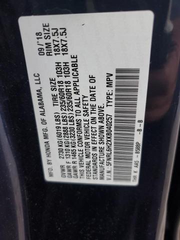 2019 HONDA ODYSSEY LX 5FNRL6H2XKB040257