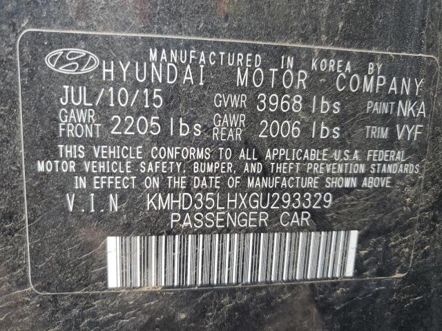 KMHD35LHXGU293329 | 2016 HYUNDAI ELANTRA GT