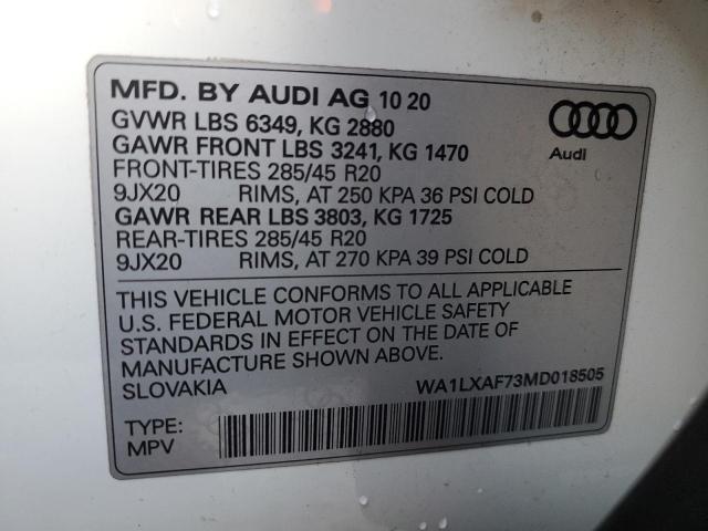 WA1LXAF73MD018505 2021 AUDI Q7 - Image 14