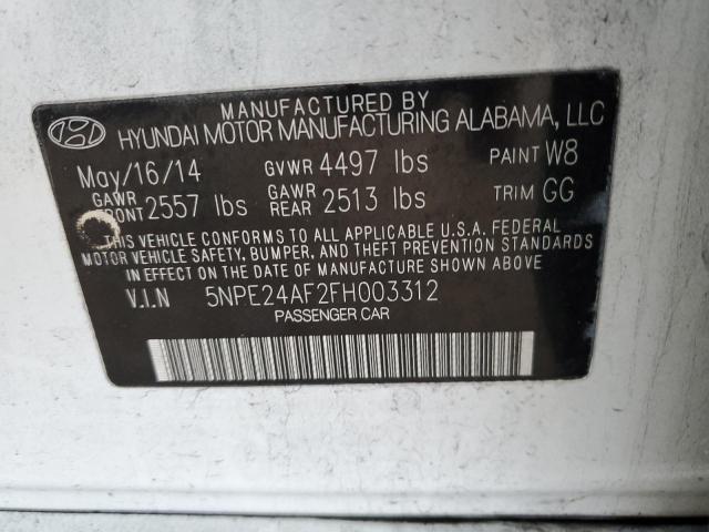 2015 HYUNDAI SONATA SE - 5NPE24AF2FH003312