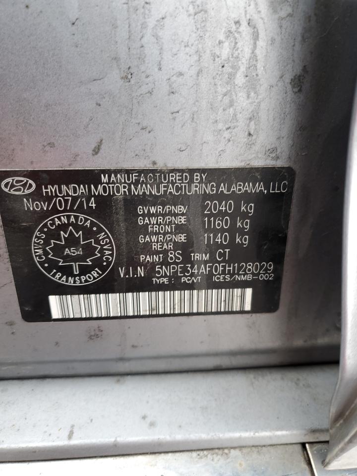 5NPE34AF0FH128029 2015 Hyundai Sonata Sport