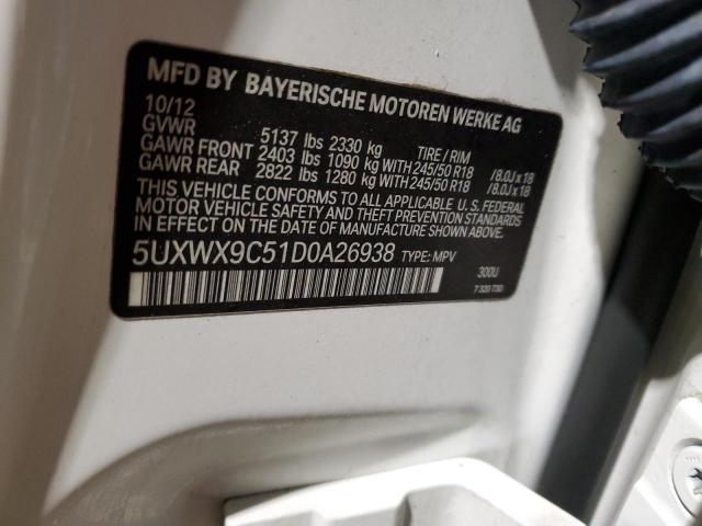 5UXWX9C51D0A26938 | 2013 BMW x3 xdrive28i