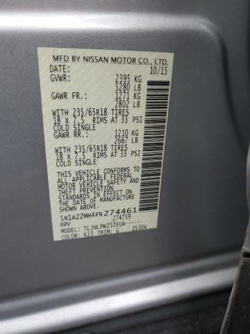 2015 NISSAN MURANO S - 5N1AZ2MH4FN274461