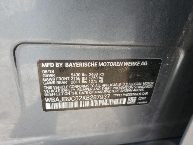 WBAJB9C52KB287937 2019 BMW M550Xi