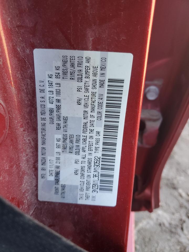 3MZBN1L36JM190582 2018 Mazda 3 Touring