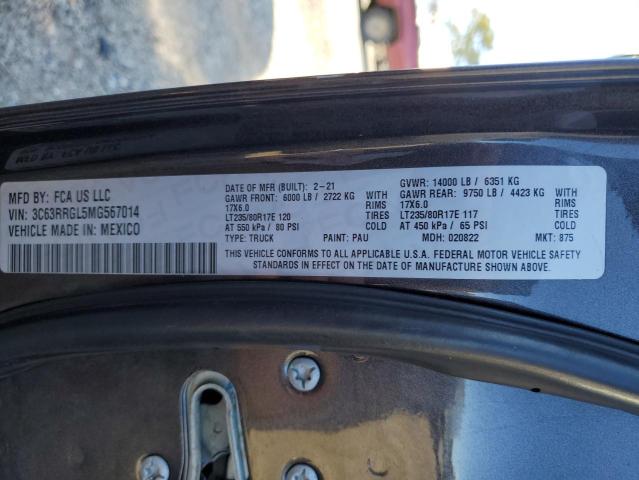 2021 Ram 3500 Tradesman VIN: 3C63RRGL5MG567014 Lot: 41584924