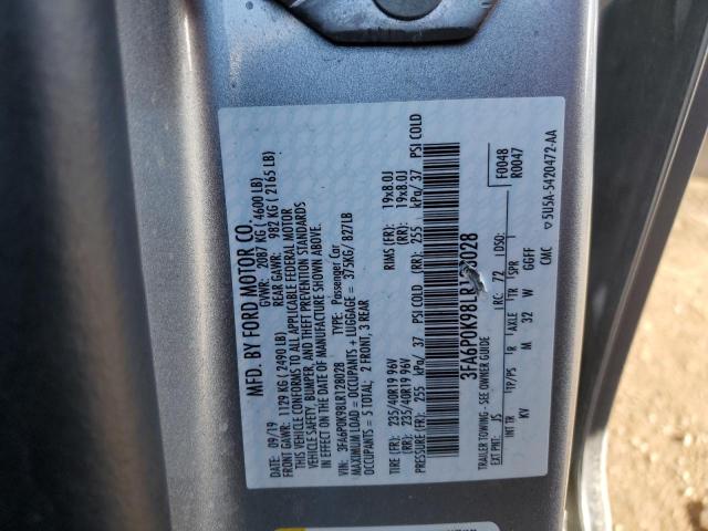 3FA6P0K98LR128028 2020 FORD FUSION - Image 12