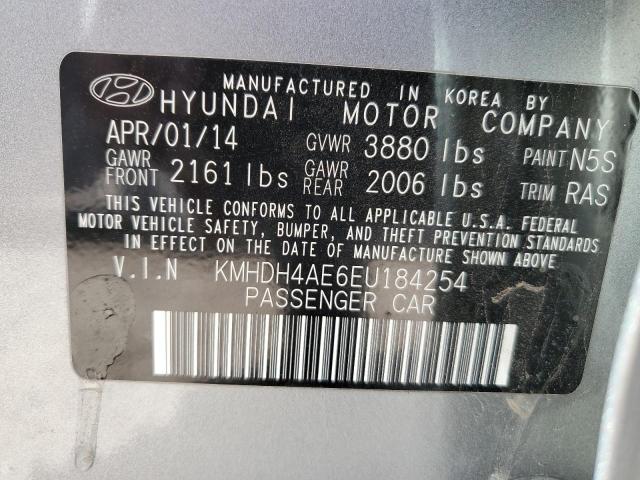 KMHDH4AE6EU184254 | 2014 HYUNDAI ELANTRA SE