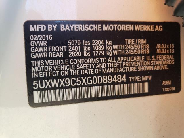 5UXWX9C5XG0D89484 2016 BMW X3, photo no. 13