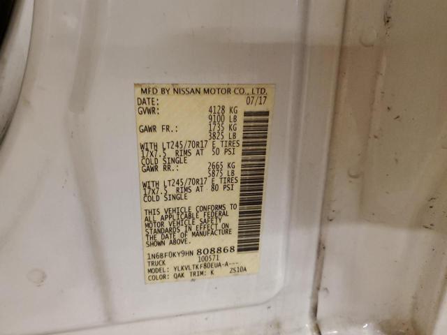 2017 NISSAN NV 1500 S - 1N6BF0KY9HN808868