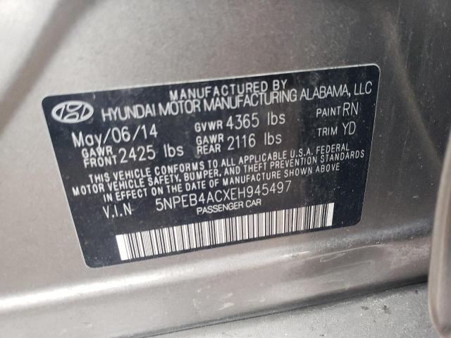 5NPEB4ACXEH945497 | 2014 HYUNDAI SONATA GLS