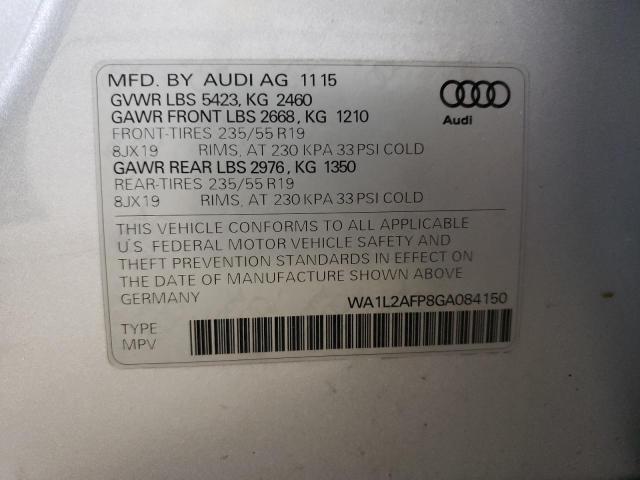 WA1L2AFP8GA084150 2016 AUDI Q5, photo no. 12