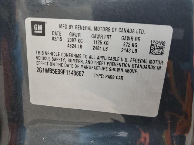 2G1WB5E39F1143667 | 2015 CHEVROLET IMPALA LIM