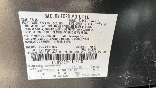 1FAHP2F85HG102118 | 2017 FORD TAURUS LIM