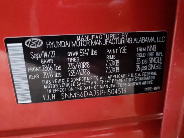 2023 HYUNDAI SANTA FE X - 5NMS6DAJ5PH504513