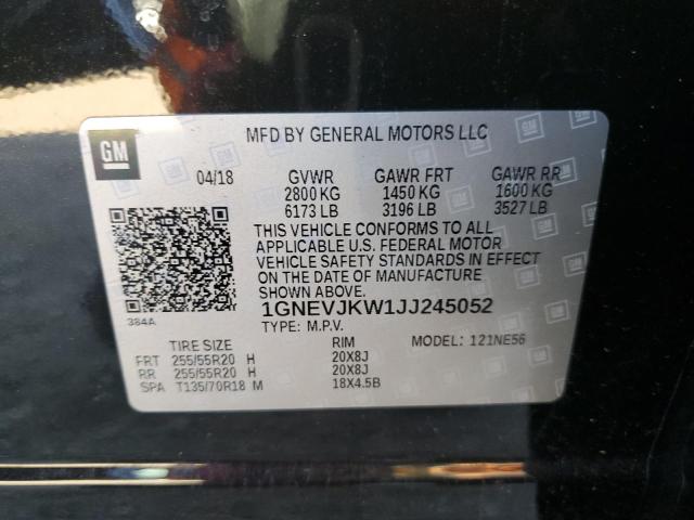 1GNEVJKW1JJ245052 | 2018 CHEVROLET TRAVERSE P