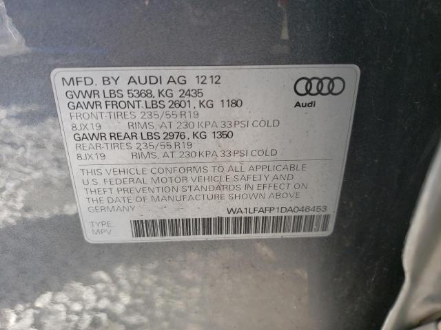 VIN WA1LFAFP1DA046453 2013 Audi Q5, Premium Plus no.13