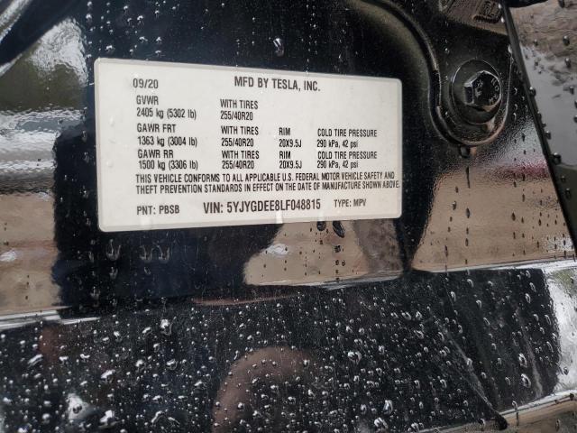 5YJYGDEE8LF048815 | 2020 TESLA MODEL Y