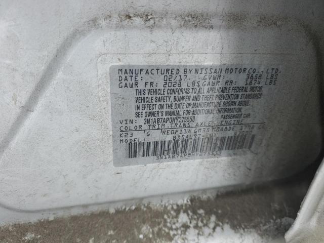 3N1AB7AP0HY275553 | 2017 NISSAN SENTRA S