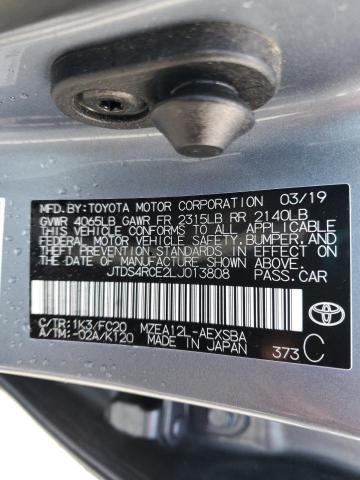 2020 TOYOTA COROLLA SE JTDS4RCE2LJ013808