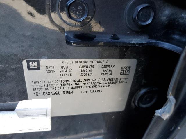 2016 CHEVROLET MALIBU  LT - 1G11C5SA5GU131984