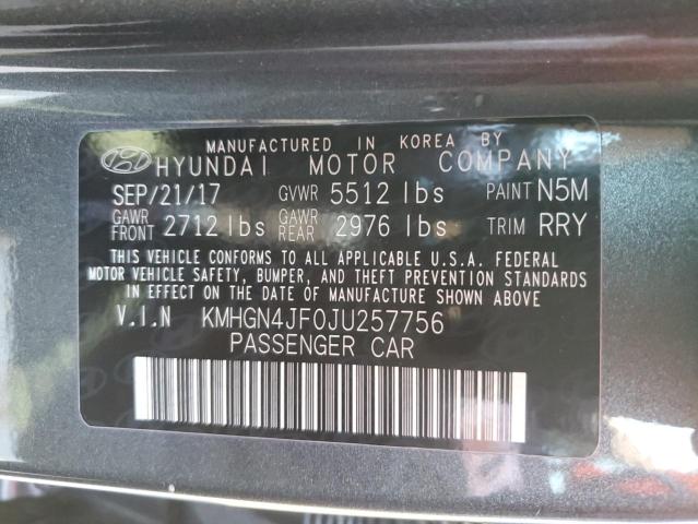 2018 GENESIS G80 ULTIMA KMHGN4JF0JU257756
