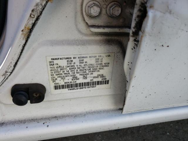 2000 Nissan Altima Xe VIN: 1N4DL01D8YC197557 Lot: 37962274