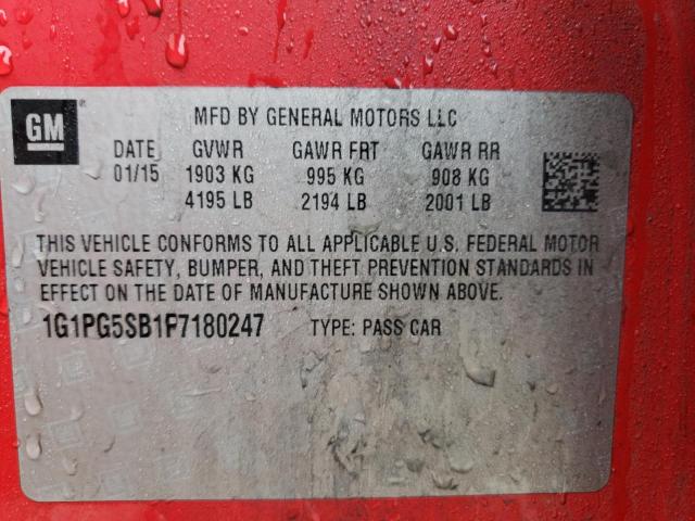 2015 CHEVROLET CRUZE LTZ - 1G1PG5SB1F7180247