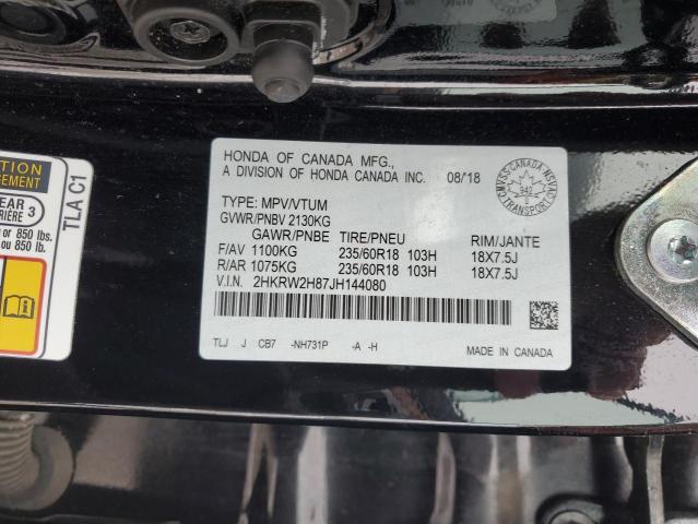 2HKRW2H87JH144080 | 2018 HONDA CR-V EXL