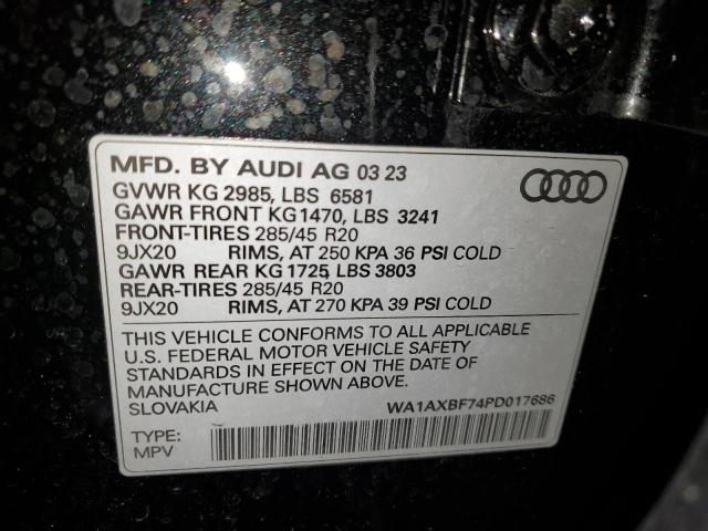 WA1AXBF74PD017686 2023 AUDI Q7, photo no. 12