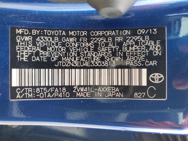 JTDZN3EU4E3303813 | 2014 TOYOTA PRIUS V