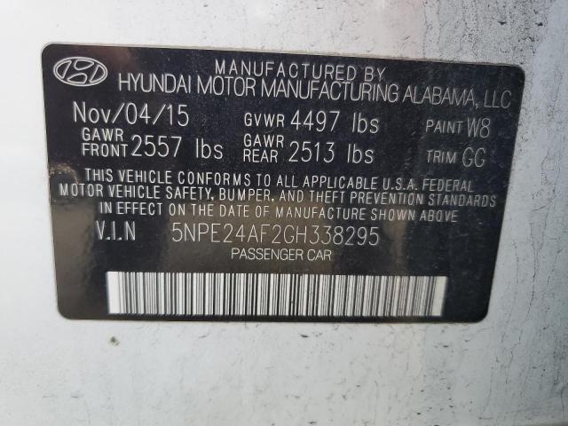 5NPE24AF2GH338295 | 2016 HYUNDAI SONATA SE