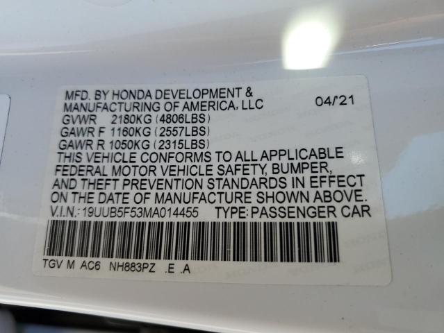 2021 ACURA TLX TECH A - 19UUB5F53MA014455