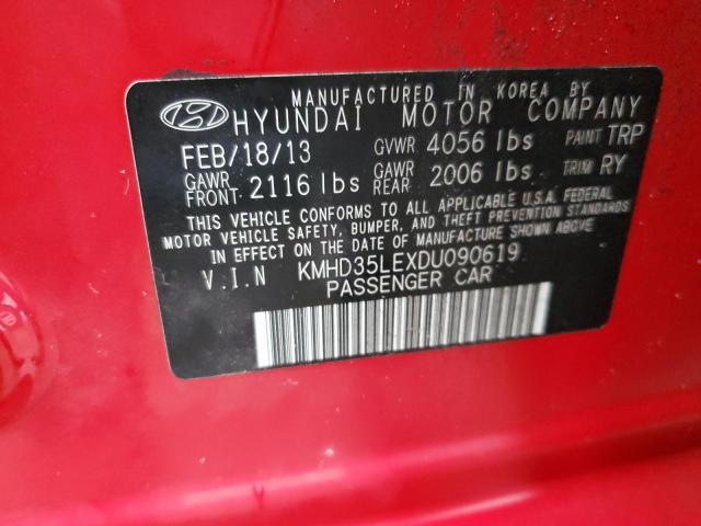 VIN KMHD35LEXDU090619 2013 Hyundai Elantra no.12