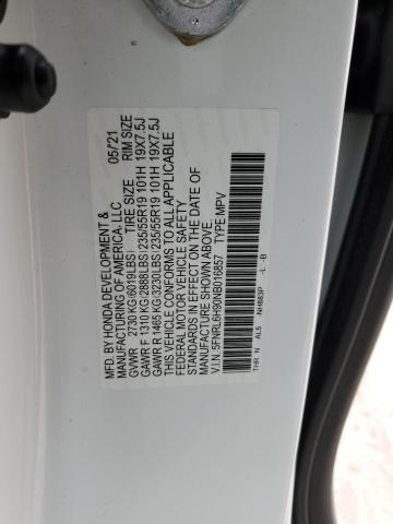 5FNRL6H90NB016857 | 2022 Honda odyssey elite