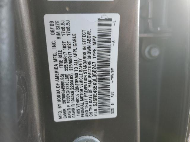 5J6RE485X9L050247 | 2009 Honda cr-v ex